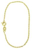 Pulseira folheada a ouro c/ malha mimosa fina