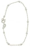 Pulseira folheada a prata c/ bolinhas
